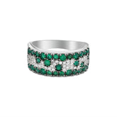 סופיה טבעת מכסף עם אבני חן